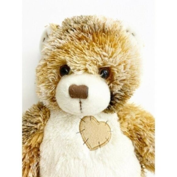 Bab Champ Plush Teddy Build-a-Bear Stitched Heart Patch Camo Outfit 16” Calico - Picture 9 of 12